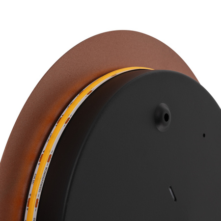 Nástěnné svítidlo LED 10W 130lm 3000K Warm Copper Modern RING LED M 10347 Nowodvorski