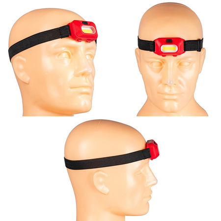 Bateriový červený světlomet COB IP44 150lm VA0118 Vayox