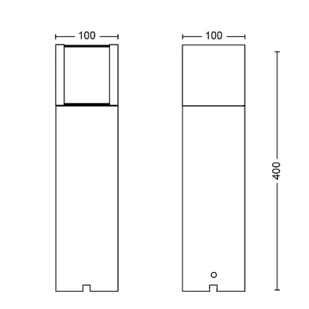 Venkovní LED zahradní lampa ARBOR GardenLink 6W 4000K IP44 Tyč 40cm Antracit PHILIPS