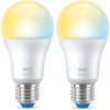 2x LED žárovka E27 A60 8W = 60W 2700-6500K SMART WiFi WiZ