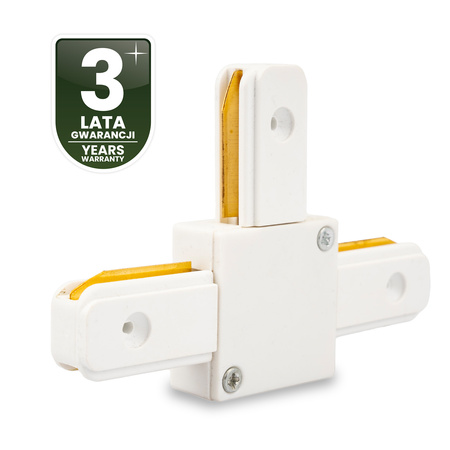 Trojitý T konektor bílý pro jednofázové přípojnice - přípojnice