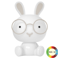 Dekorativní LED lampa 2,5 W 110 lm 4000K neutrální RGB bílá stmívatelná Sanico Rabbit Goldlux