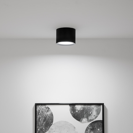 Povrchové svítidlo HALOGEN SUNLA Tuba Gx53 LED Spot Nástěnné svítidlo Stropní válec Černá LUMILED