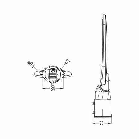 Pouliční svítidlo LED 30W 3900lm 4000K Neutral IP65 130lm/W PREMIUM Ecolight