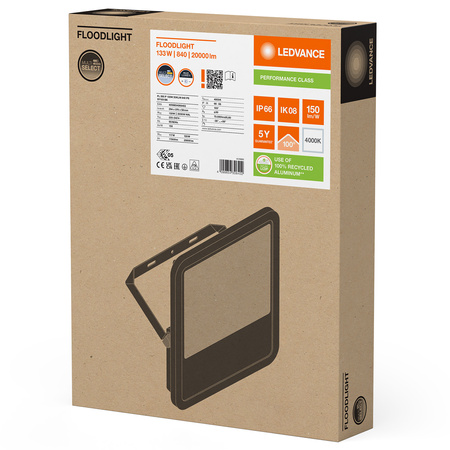 LED reflektor 133W 20000lm 4000K IP66 černý LEDVANCE reflektor