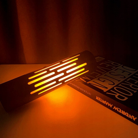 LED 3,6W 1800K teplá bílá efekt ohně USB stolní lampa vypínač černá Igni Masterled