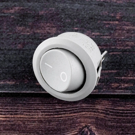 Přepínač kolébkový ON/OFF, Šedý LUMILED