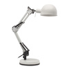 Stolní stolní lampa Školní kancelářská noční lampa Nastavitelná E14 Bílá Pixa Kanlux