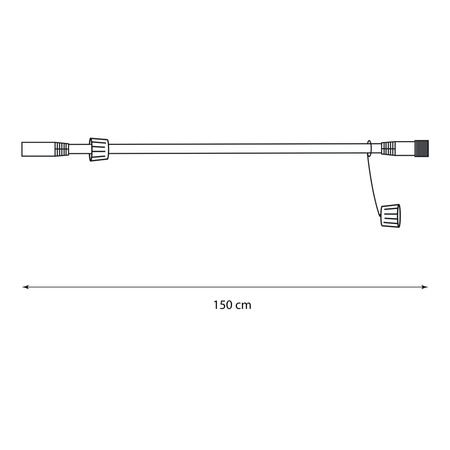Prodlužovací kabel pro zahradní girlandu 150 cm GOLDLUX (Polux)