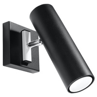 LED DIREZIONE GU10 Nástěnné svítidlo Moving black SOLLUX