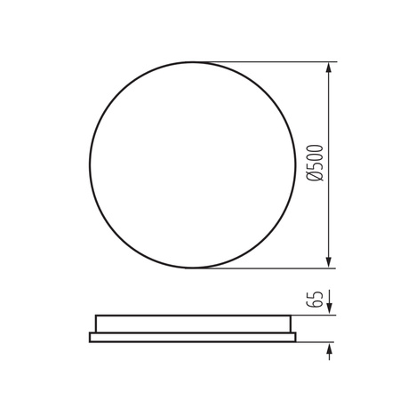Plafond LED stropní panel Svítidlo pro povrchovou montáž 37W 2700lm CCT White Dimmable Anto Kanlux