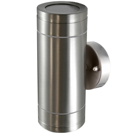 Zahradní nástěnné svítidlo. sklopné LED fasádní svítidlo. 2xGU10 OLIMP. dvojité stříbrné - GOLDLUX (Polux)