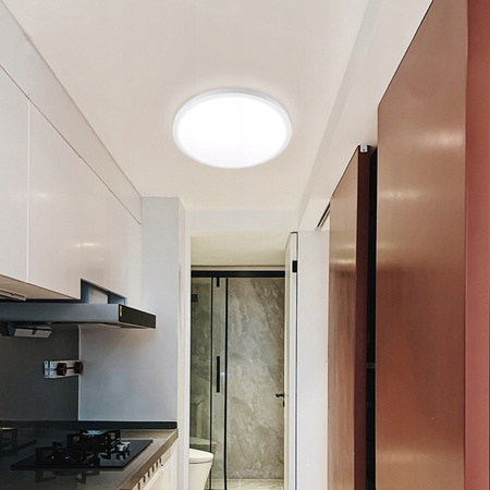 LED panel Stropní svítidlo 6W 480lm 2700K Teplá povrchová montáž Kulatá bílá Proma Masterled