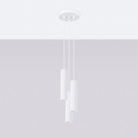 Stropní závěsné svítidlo Tuba Spot 3x GU10 White Carbon Deep Space SL.1538 Sollux