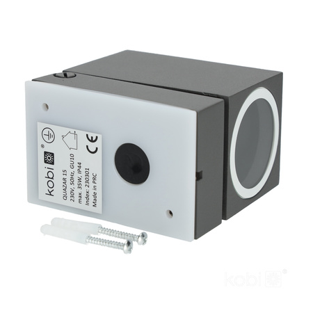 Zahradní venkovní nástěnné svítidlo GU10 IP44 Grey Quazar Kobi