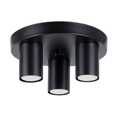 Bodové stropní svítidlo Tuba 3x GU10 Black Lagos Ocean Green SL.1466 Sollux
