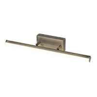 Nástěnné svítidlo LED Koupelnové svítidlo nad zrcadlo 12W 1180lm 4000K Hnědá IP44 Classic Silas 5720 Rabalux