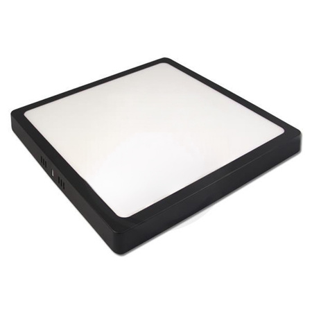 Přisazené stropní svítidlo LED panel 24W 4000K Černý čtverec Proma LVT