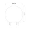 Venkovní svítidlo Sphere Garden E27 White IP65 Argento Sanico Goldlux