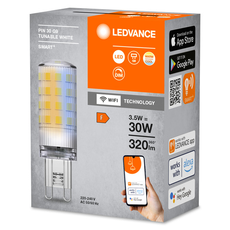 LED žárovka G9 kapsle 3,5W 320lm CCT stmívatelná SMART+ WiFi Ledvance