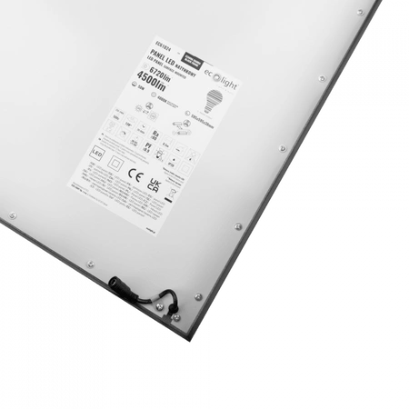 LED panel 60x60 Zásobník pro povrchovou montáž 50W 4500lm 4000K Neutral Black Ecolight