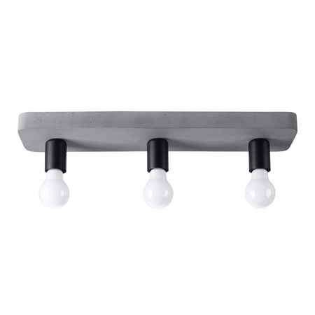Stropní svítidlo TAVO 3 3xE27 Grey Industrial SOLLUX