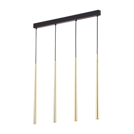 PIANO GOLD Závěsný lustr Icicles Black and Gold Modern 4xG9 6422 TK Lighting
