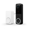 Chytrý videozvonek s IP kamerou 2K QHD 1440p CMOS Black SMART Zigbee WiFi zvonek + bílý gong Bezpečný přijímač Philips HUE