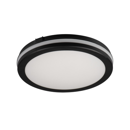 Plafond LED stropní svítidlo pro povrchovou montáž 30W 2400lm CCT IP65 Round Black BENO KANLUX