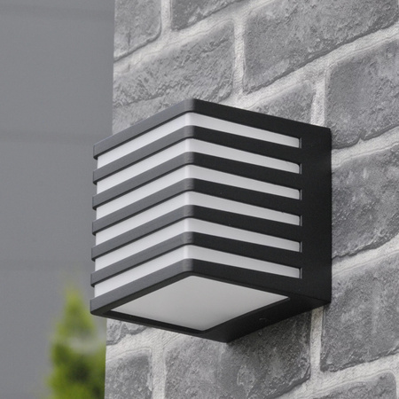 Venkovní nástěnné fasádní svítidlo LED 4000K Square Black