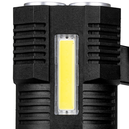 Dobíjecí LED reflektor 5W 250lm ruční světlo výkonné 4XLED+COB VA0113 VAYOX