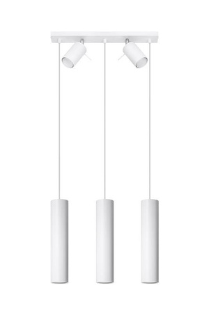 LED RING závěsné stropní světlo 5xGU10 závěsné pohyblivé reflektory bílé SOLLUX