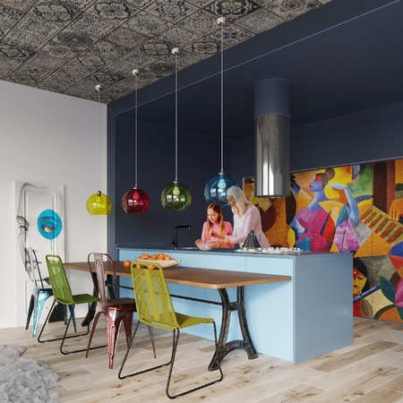 LED závěsné stropní svítidlo BALL E27 Overhang Round Graphite SOLLUX