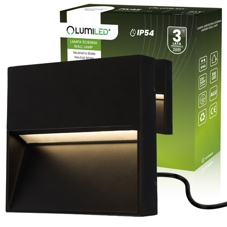 Zahradní nástěnná lampa 4W, IP54 PIVAR LUMILED