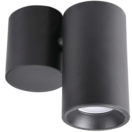 Přisazené stropní svítidlo HOBRO GU10 Spot Tube Movable Black GOLDLUX (Polux)
