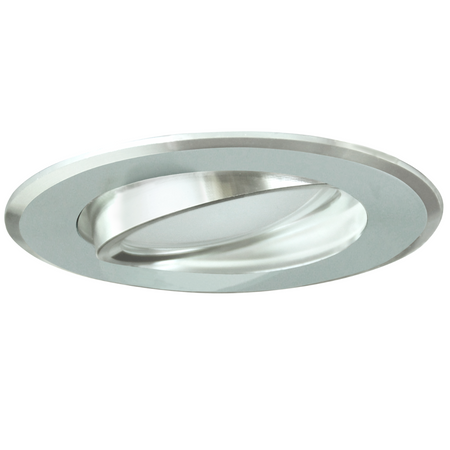 3x SUN OLAL vestavné stropní svítidlo. stříbrný lesklý hliník GOLDLUX (Polux) + LED GU10 3.5W