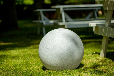 Venkovní zahradní lampa 230V E27 BULLET 40cm Kámen