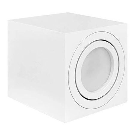 Halogenový reflektorový bodový reflektor GU10 Square Movable White Masterled pro povrchovou montáž