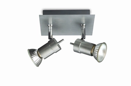 Stropní svítidlo LED TITAN 2x GU10 Reflektor Pohyblivé svítidlo Hliník PHILIPS