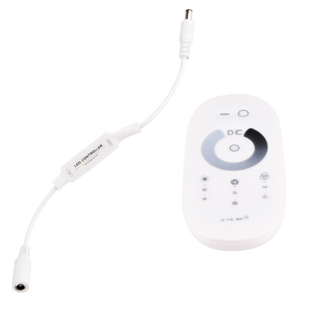 Dálkové ovládání + ovladač pro LED pásky Mono 2 Pin Pilot Sanico Goldlux