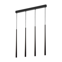 PIANO BLACK Icicle Pendant Ceiling Lamp Black Modern 4xG9 6414 TK Lighting