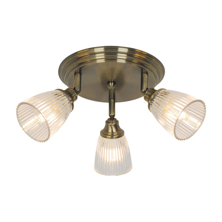 Bodové stropní svítidlo 3x E14 Brown Classic Martha 5016 Rabalux