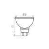 Halogenová žárovka LED GU5.3 MR16 7W = 35W 570lm 3000K teplá bílá 12V 120° TOMI Kanlux