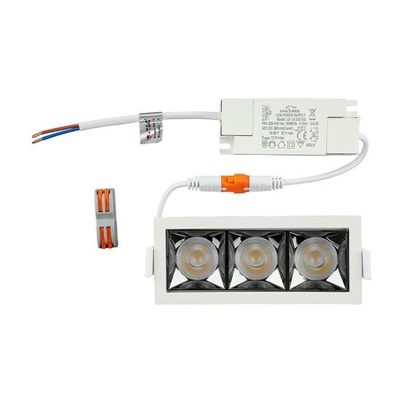 LED Spot 12W 2700K SMD SAMSUNG CHIP Obdélníkové svítidlo VT-2-12 V-TAC