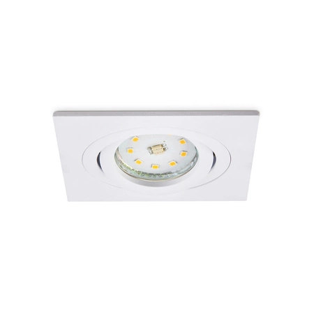 Halogenové zapuštěné bodové svítidlo GU10 pro zápustnou montáž Mesh White Square Kobi