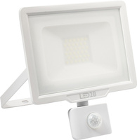 LED reflektor 30W 2400lm 3000K IP44 bílý se senzorem pohybu LED2B KOBI MHC