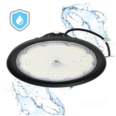 Průmyslové svítidlo LED High Bay 200W 28000lm CCT Black IP66 IK10 Rio Pro Kobi