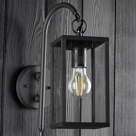 Zahradní nástěnné svítidlo Down Elevation Lamp Malmo E27 IP44 Grafit - GOLDLUX (Polux)