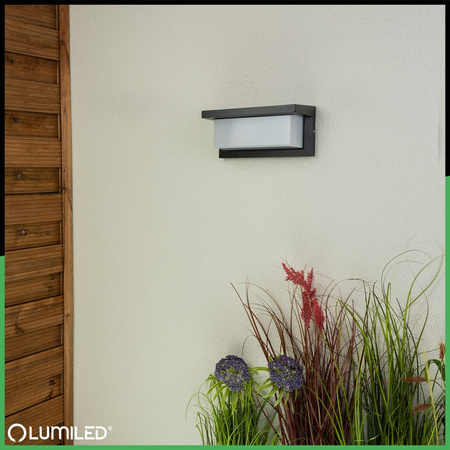 Zahradní nástěnná lampa E27, obdélníková LEVIS LUMILED
