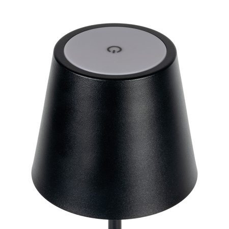 Stolní stolní lampa Školní kancelářská noční lampa Nastavitelná LED 1,2W 165lm 3000K teplá bílá černá IP54 Dobíjecí Inita Kanlux